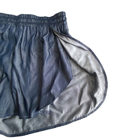 Anthropologie Askari Dark Chambray Flutter Shorts Size XS - Picture 5 of 10